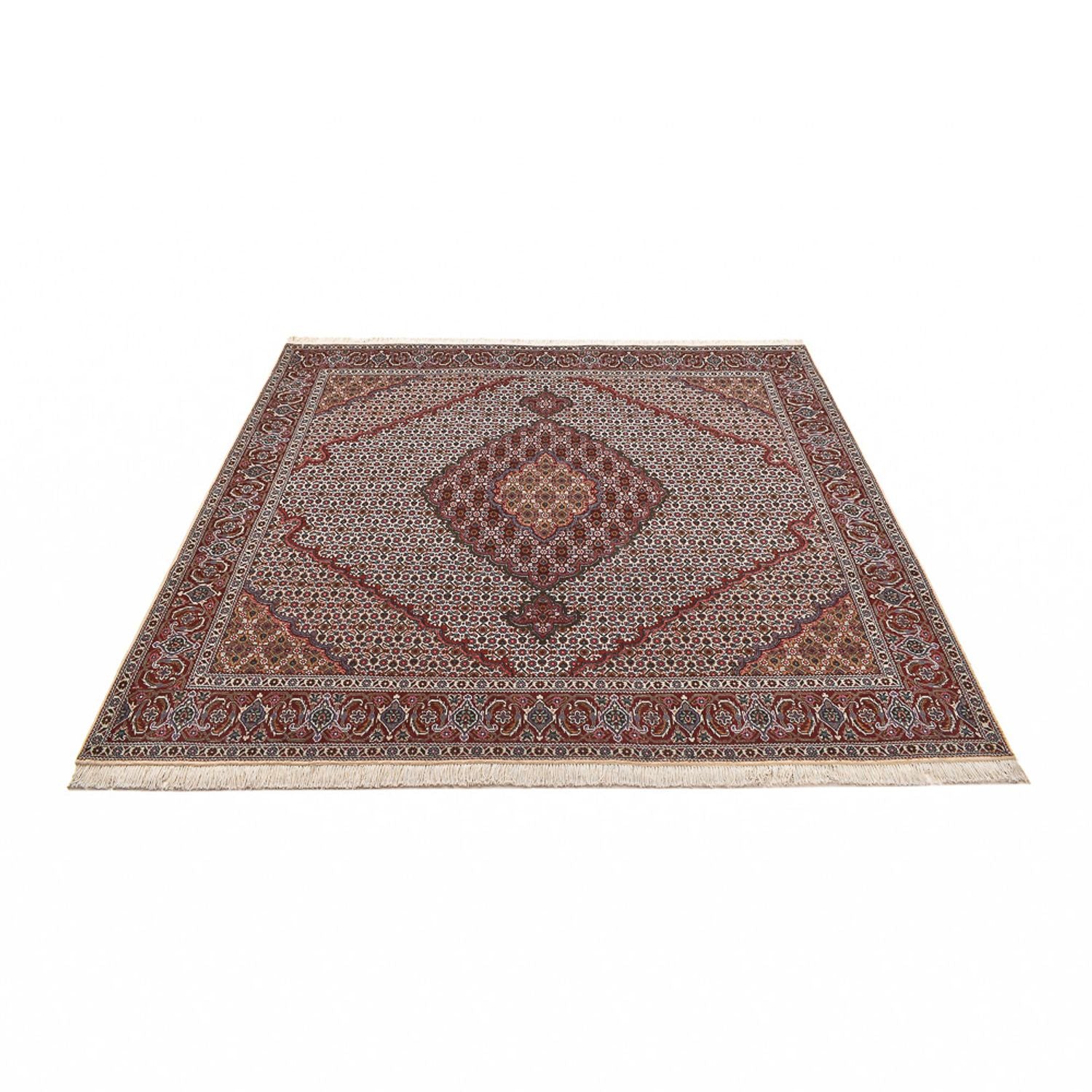 Persisk tæppe - Bijar firkantet  - 202 x 198 cm - rust