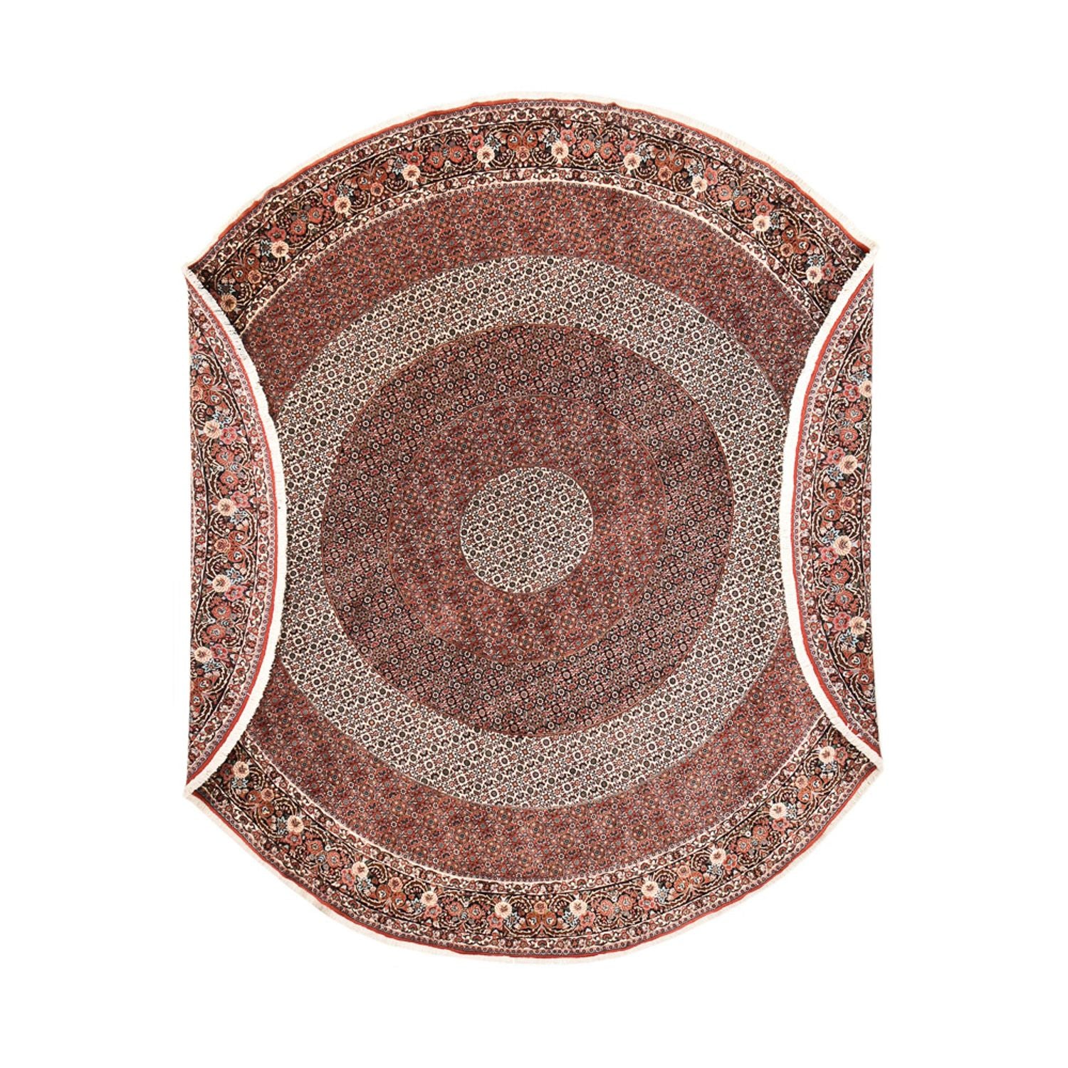 Persisk tæppe - Bijar rundt  - 400 x 400 cm - rust