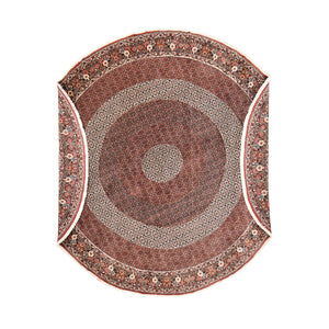 Persisk tæppe - Bijar rundt  - 400 x 400 cm - rust