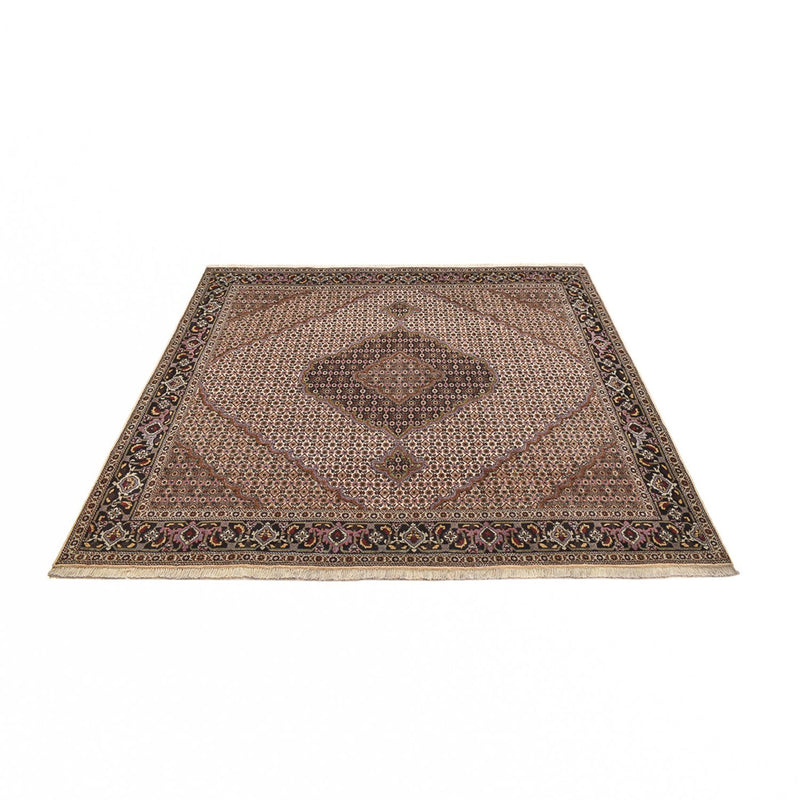 Persisk tæppe - Tabriz - Royal firkantet  - 204 x 204 cm - brun