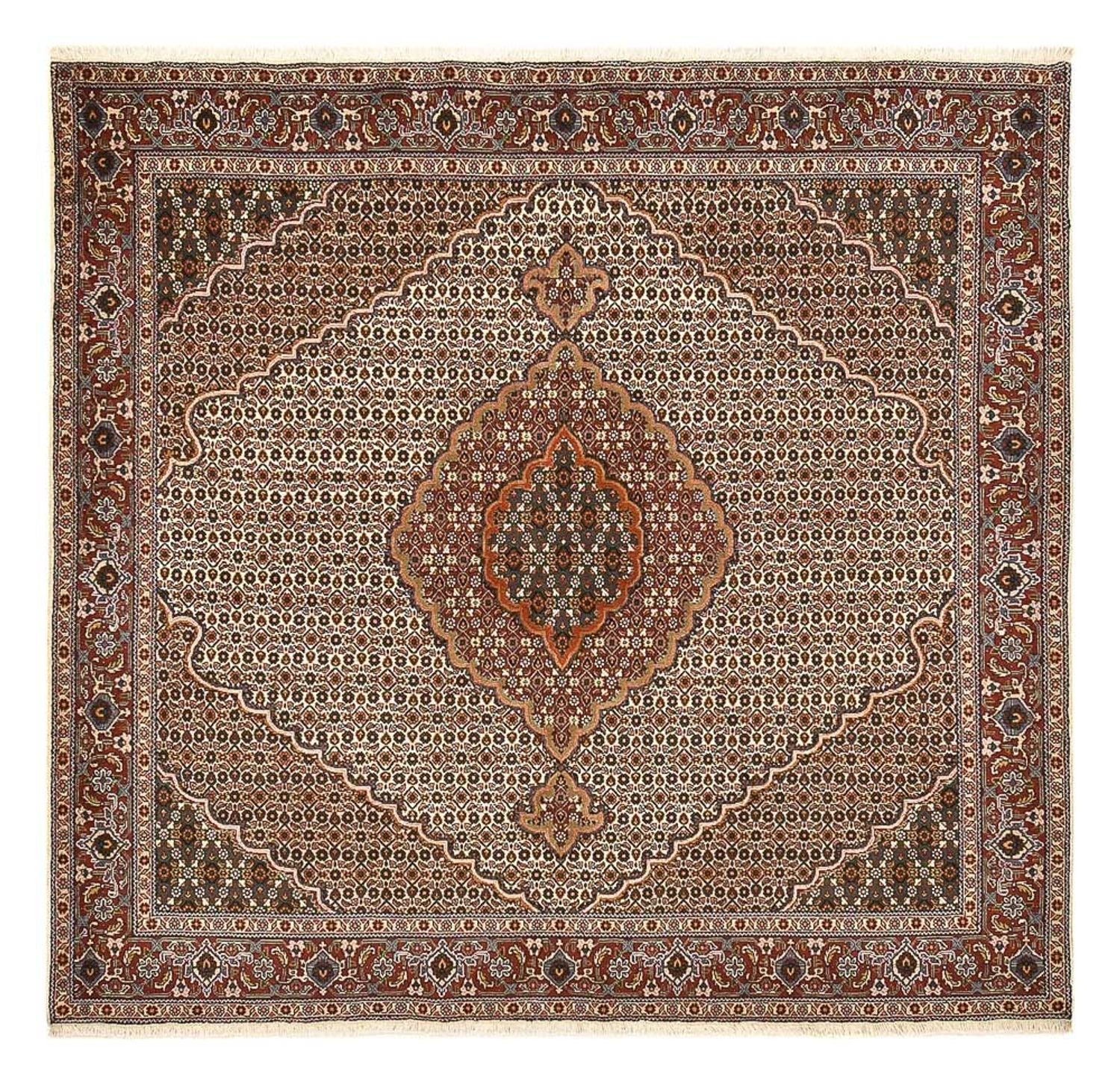 Persisk tæppe - Tabriz - Royal firkantet  - 204 x 196 cm - brun