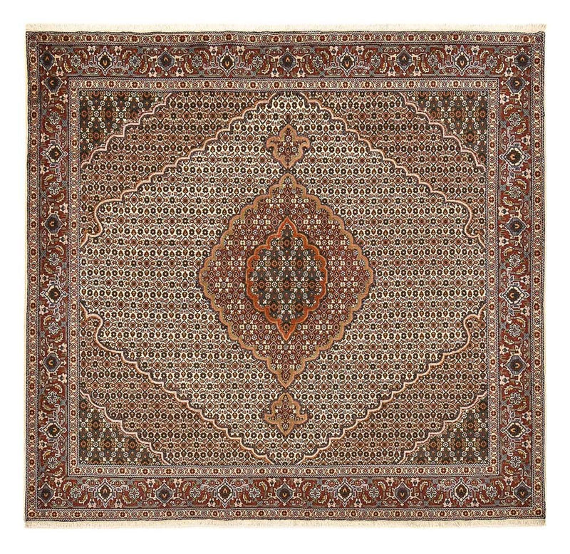 Persisk tæppe - Tabriz - Royal firkantet  - 204 x 196 cm - brun