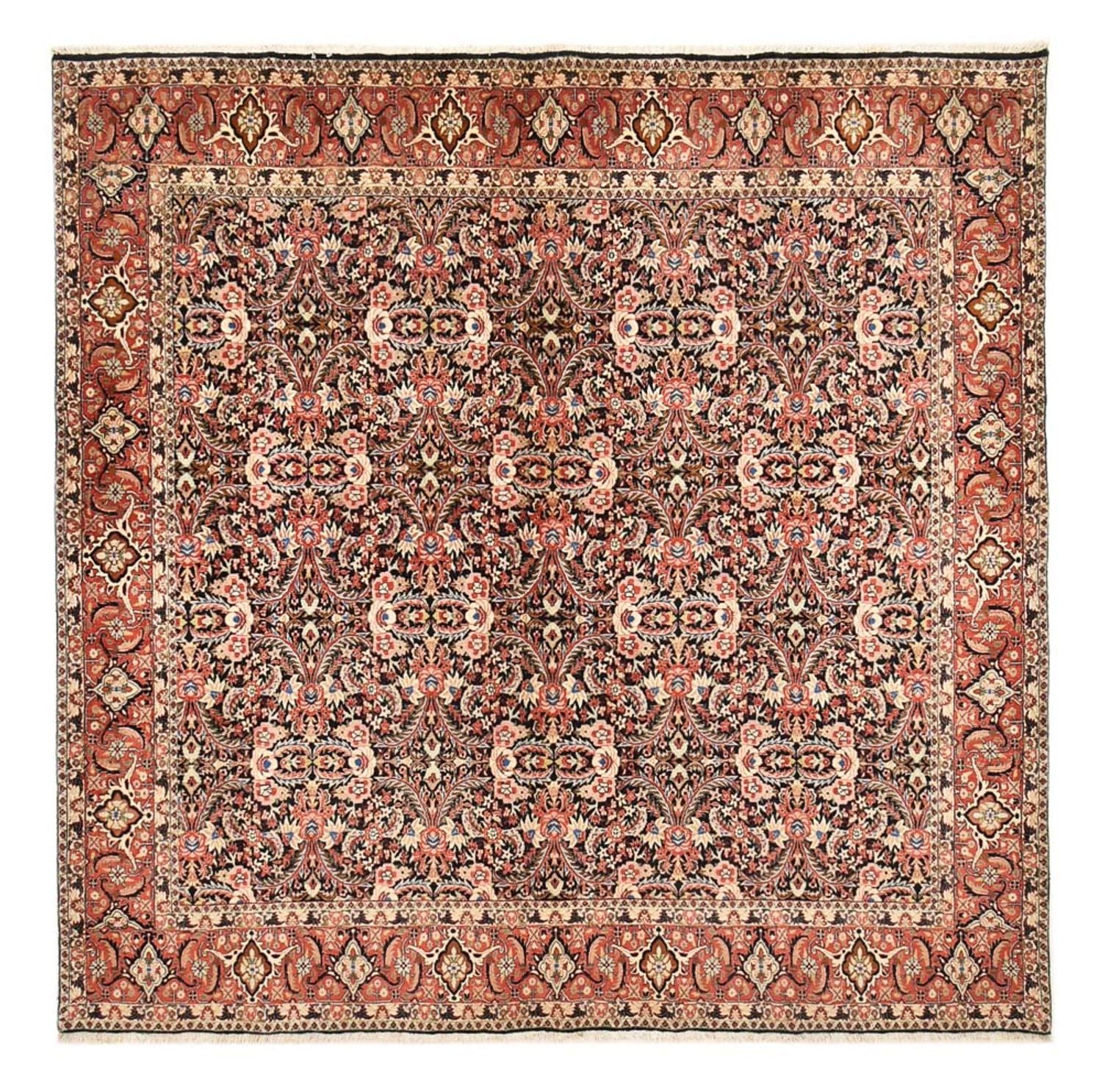 Persisk tæppe - Bijar firkantet  - 302 x 300 cm - rust