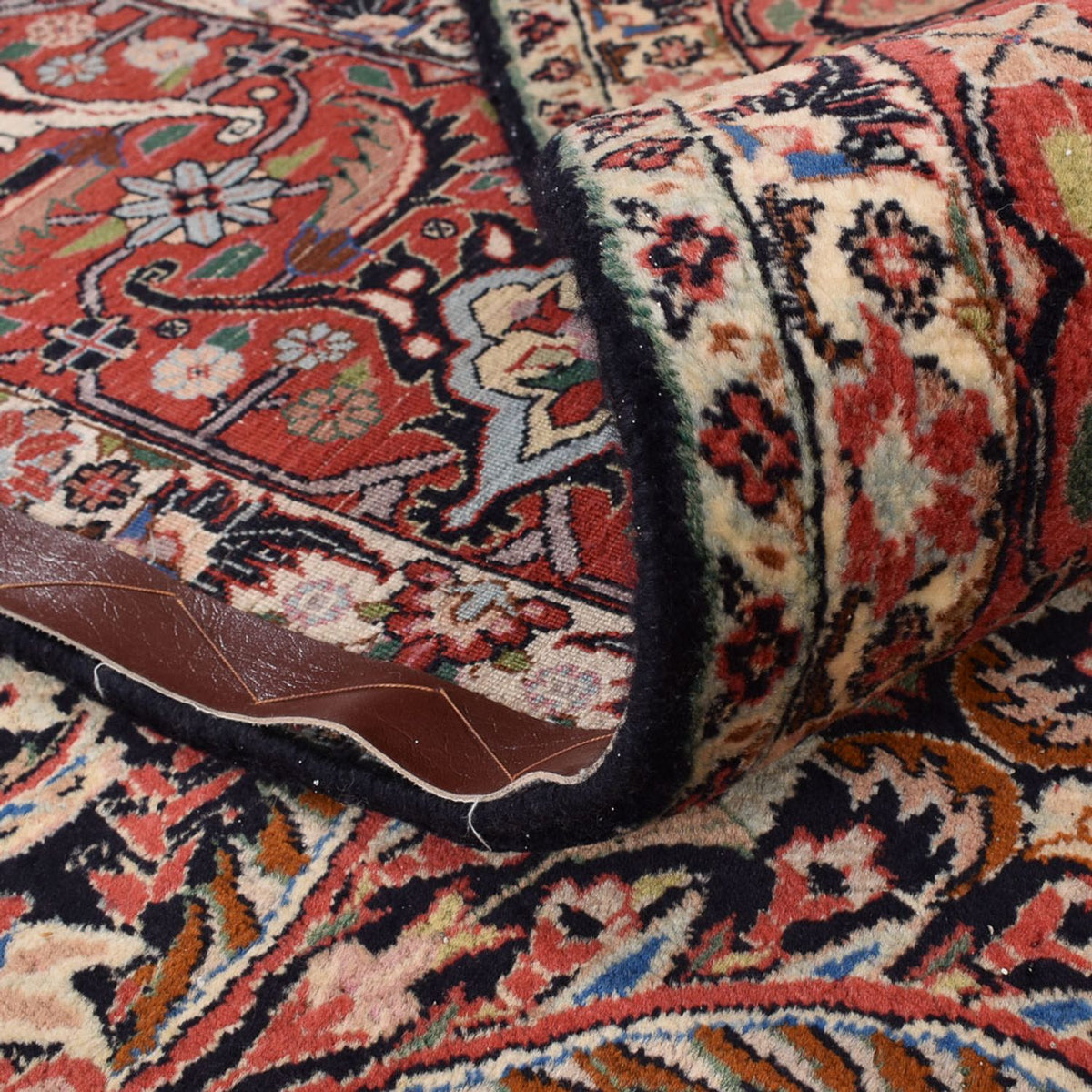 Persisk tæppe - Bijar firkantet  - 302 x 300 cm - rust