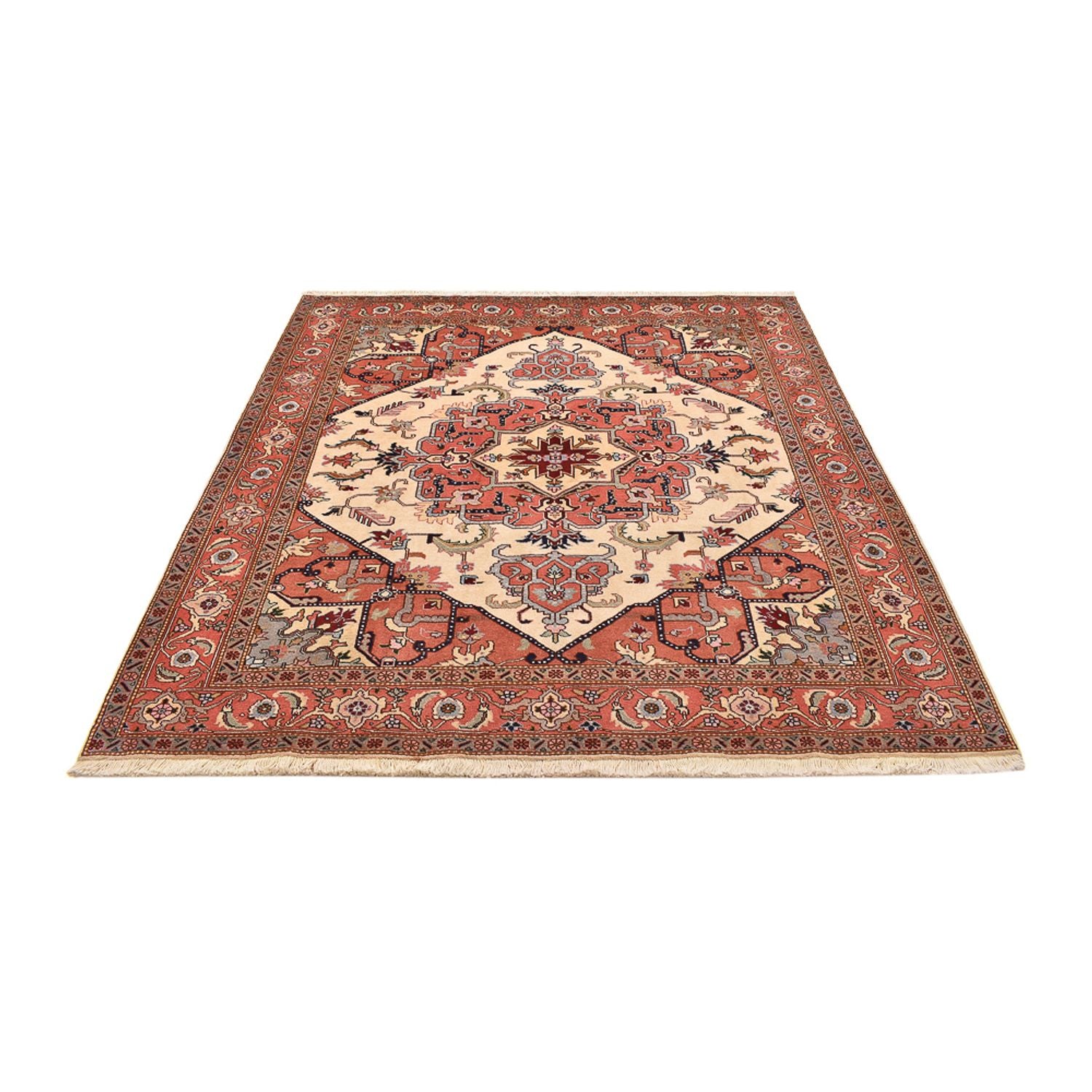 Persisk tæppe - Tabriz - Royal firkantet  - 205 x 200 cm - creme