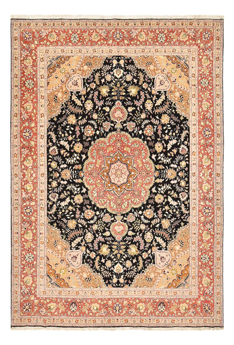 Persisk tæppe - Tabriz - Royal - 357 x 248 cm - mørkeblå