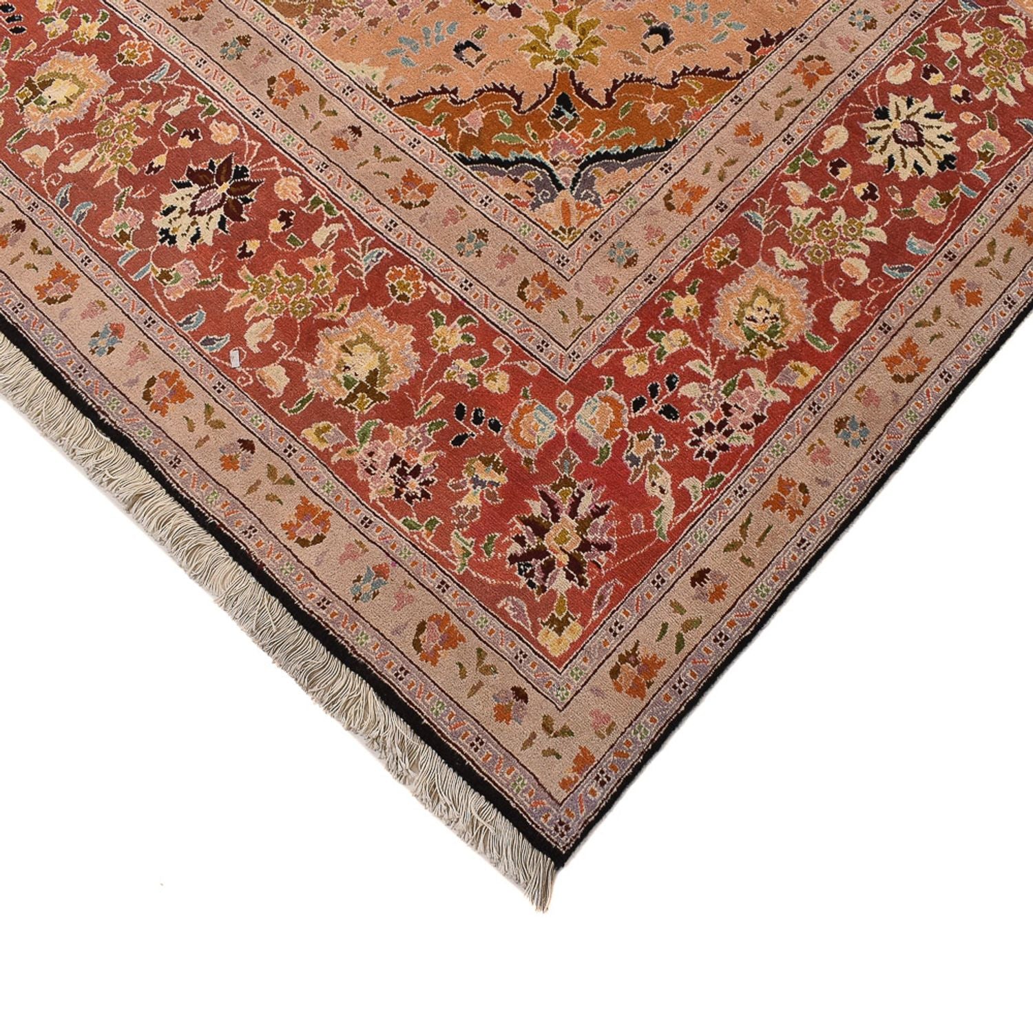 Persisk tæppe - Tabriz - Royal - 357 x 248 cm - mørkeblå