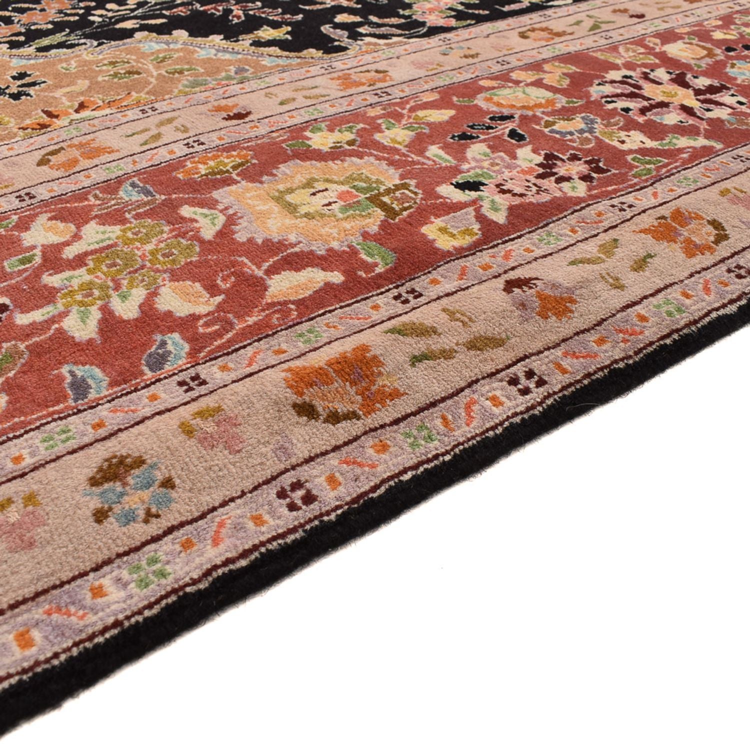Persisk tæppe - Tabriz - Royal - 357 x 248 cm - mørkeblå