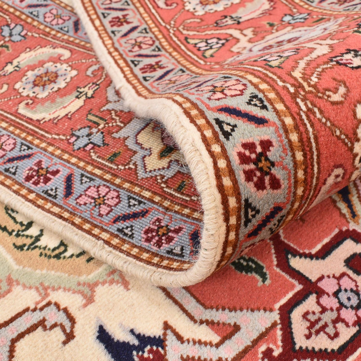 Persisk tæppe - Tabriz - Royal firkantet  - 216 x 195 cm - creme