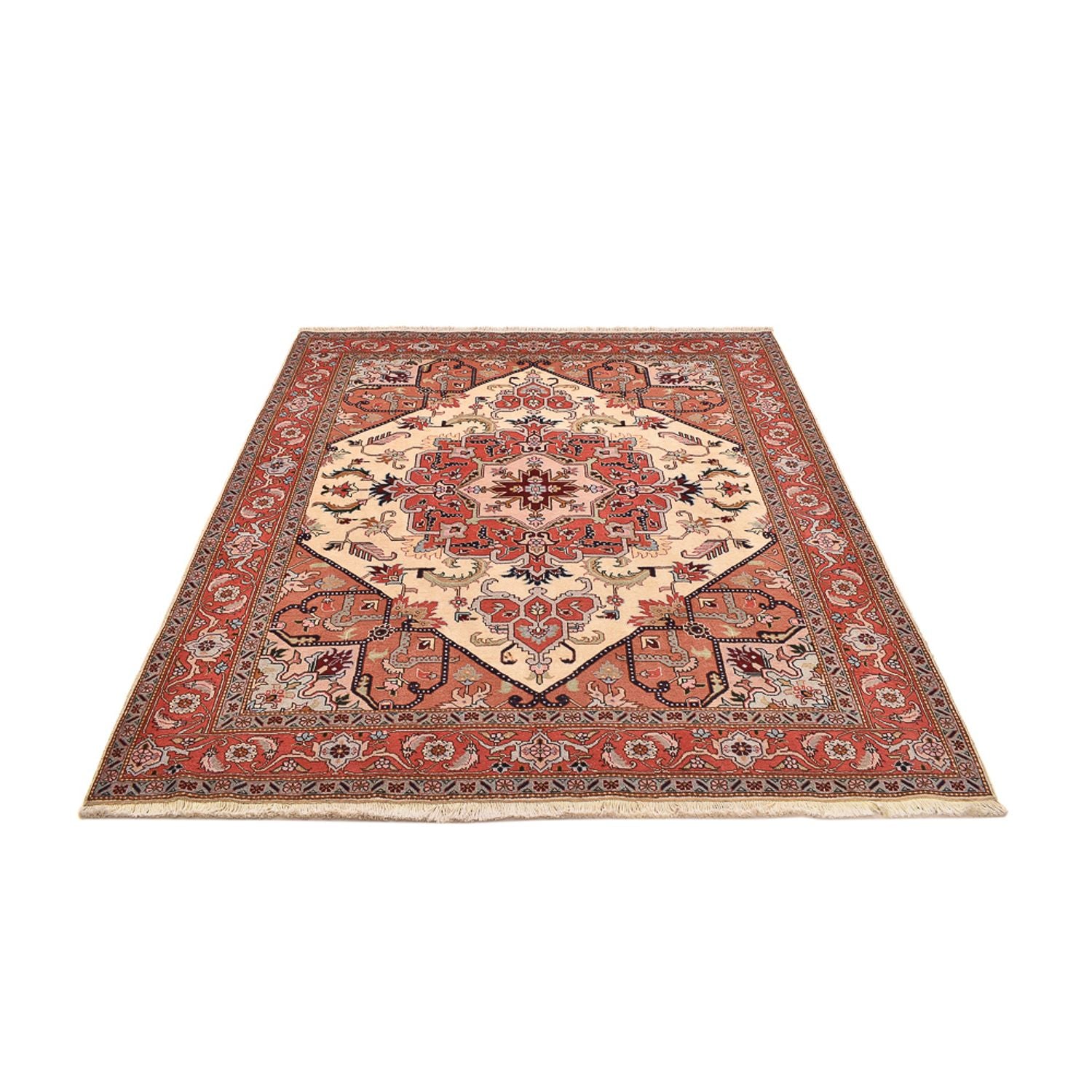 Persisk tæppe - Tabriz - Royal firkantet  - 216 x 195 cm - creme