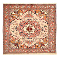 Persisk tæppe - Nomadisk firkantet  - 200 x 197 cm - lys beige