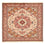 Persisk tæppe - Nomadisk firkantet  - 200 x 197 cm - lys beige