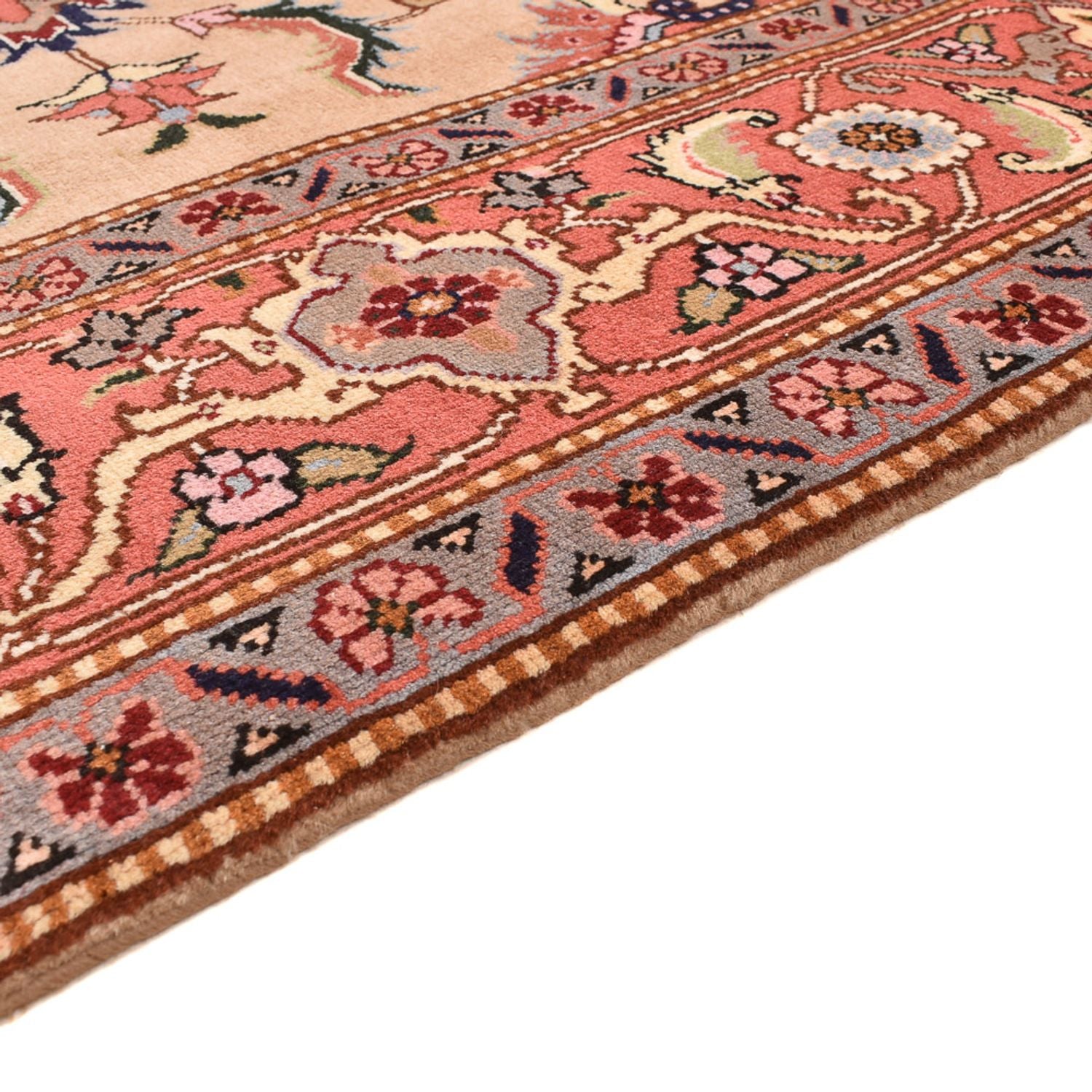 Persisk tæppe - Nomadisk firkantet  - 200 x 197 cm - lys beige