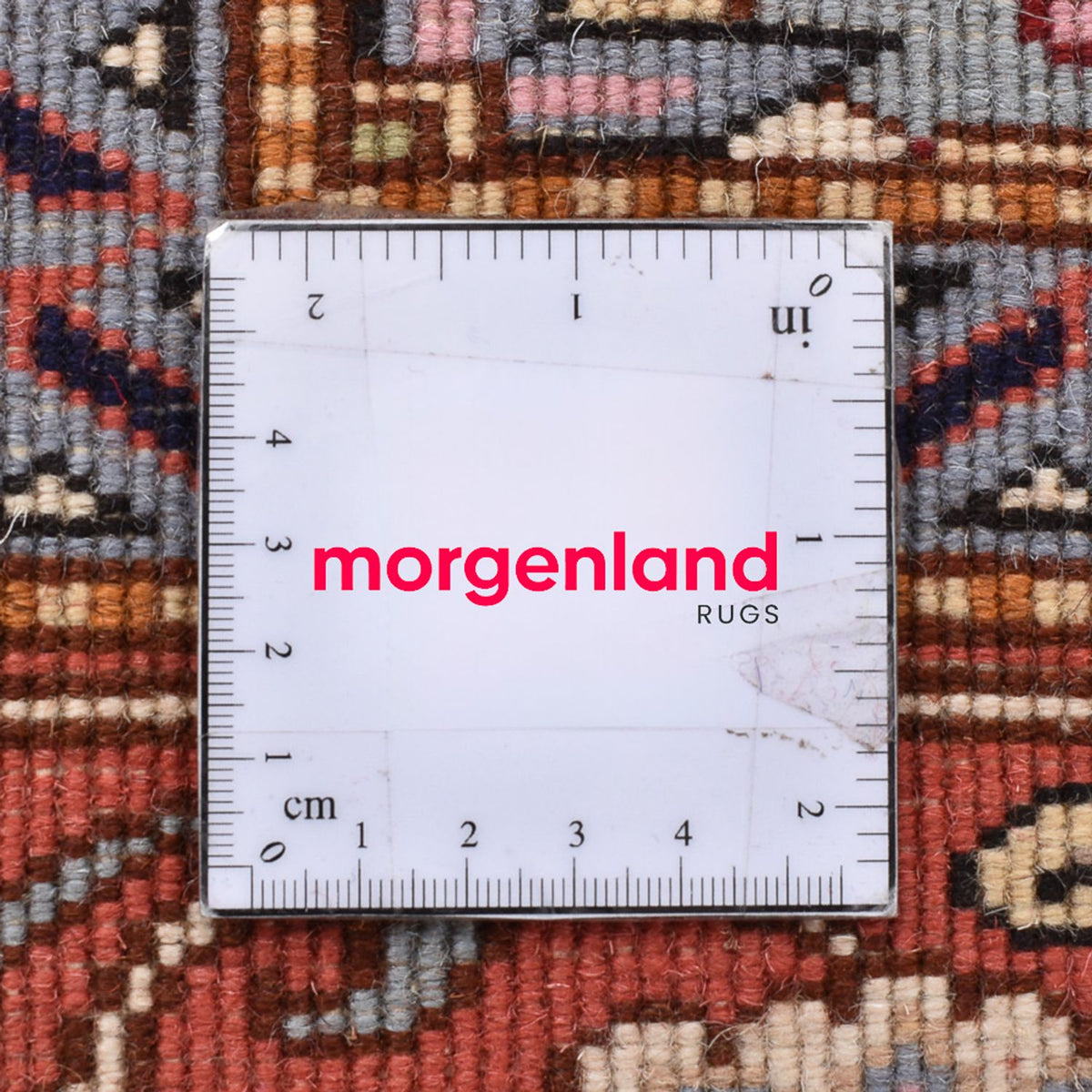 Persisk tæppe - Nomadisk firkantet  - 200 x 197 cm - lys beige