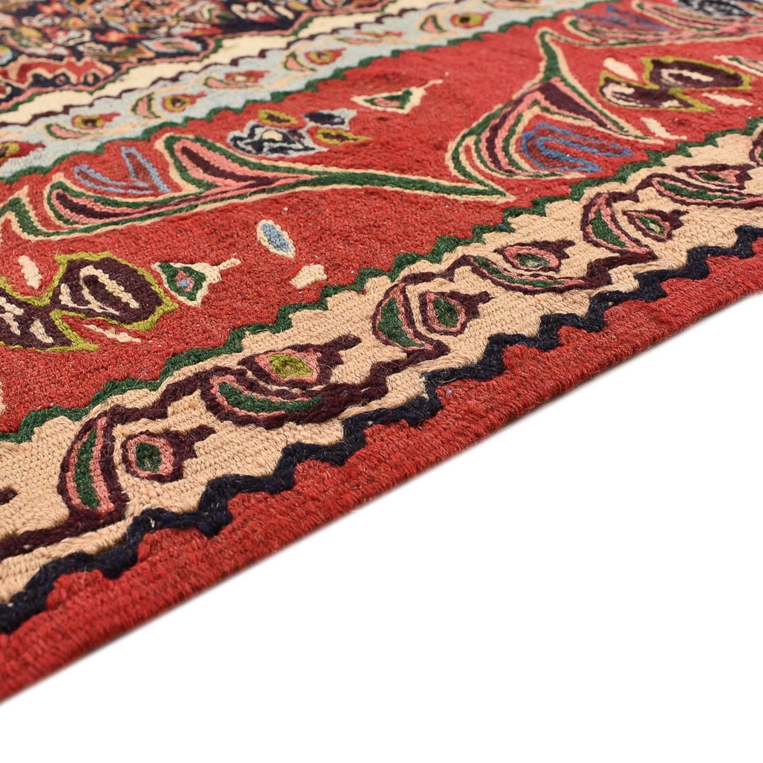 Kelim-tæppe - orientalsk - 287 x 203 cm - terrakotta