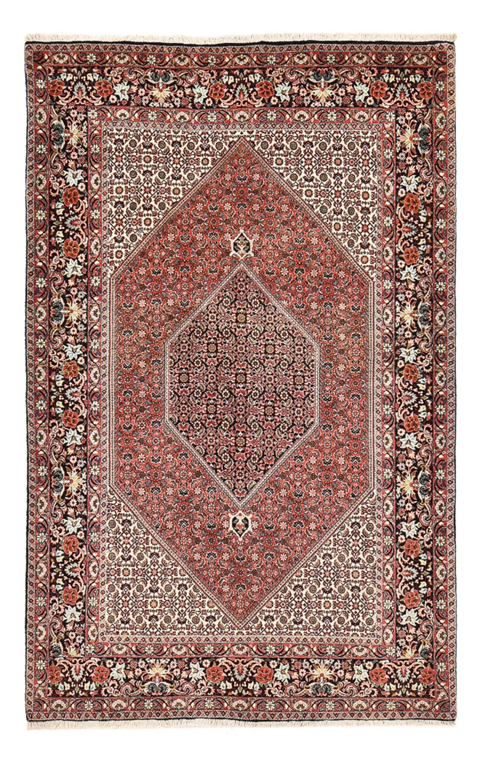 Persisk tæppe - Bijar - 254 x 153 cm - rust