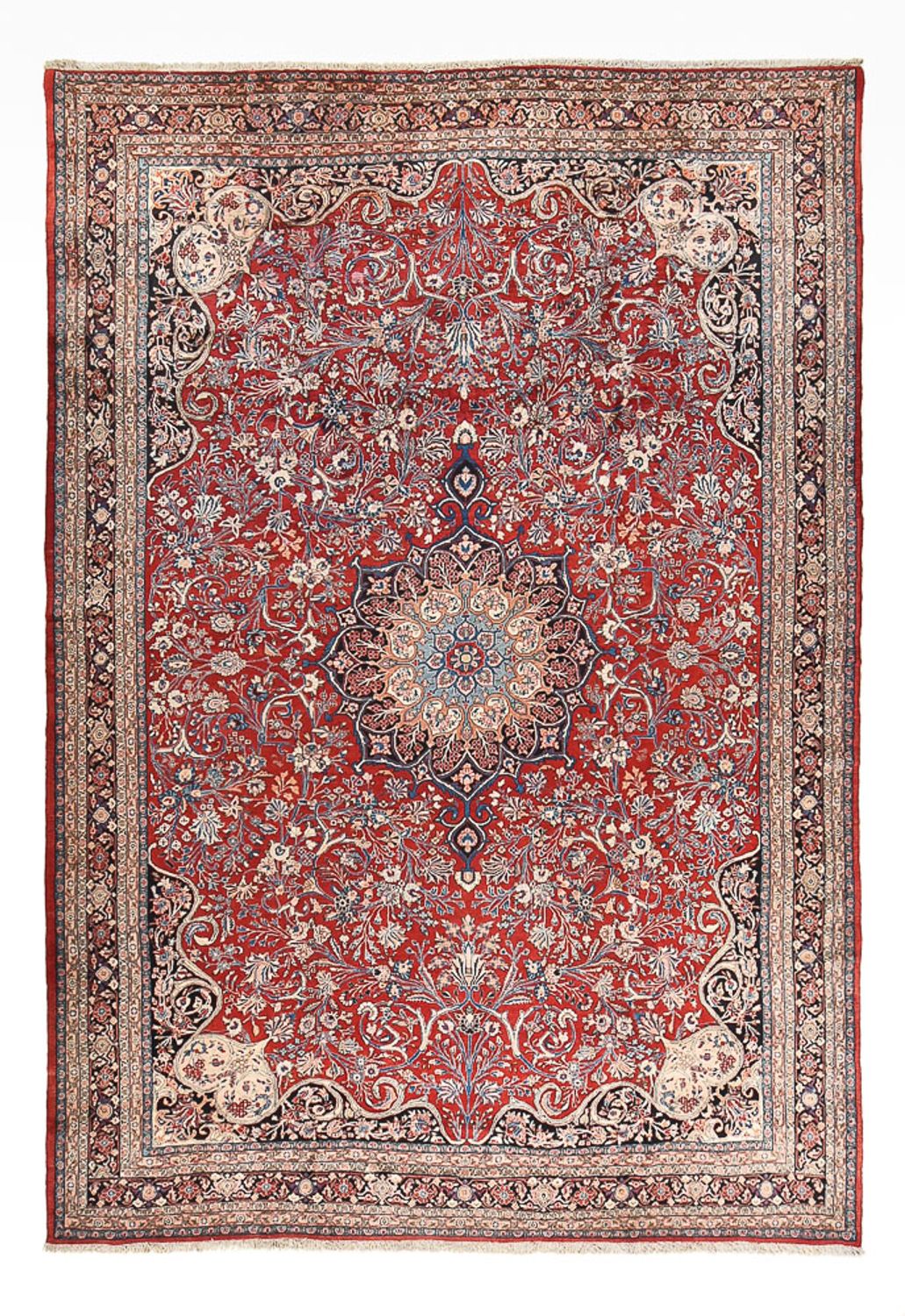 Persisk tæppe - Bijar - 441 x 310 cm - rød