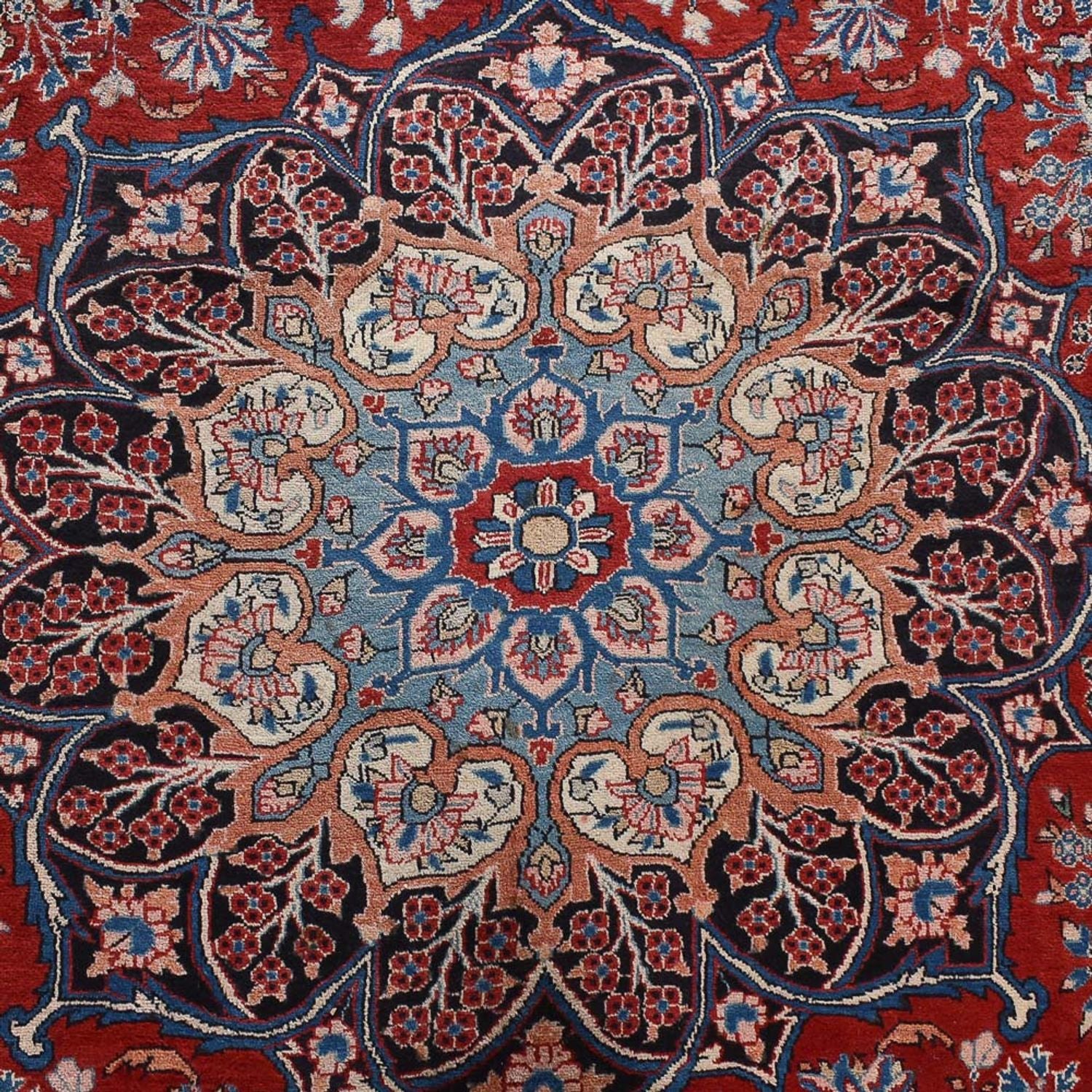 Persisk tæppe - Bijar - 441 x 310 cm - rød