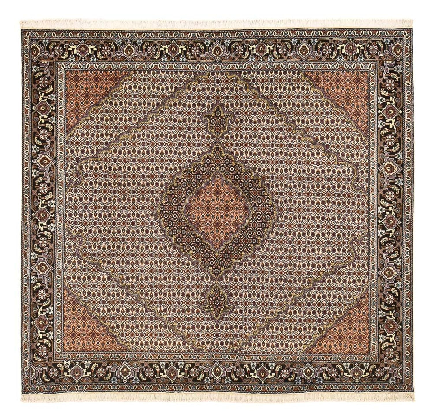Persisk tæppe - Tabriz - Royal firkantet  - 202 x 200 cm - sand