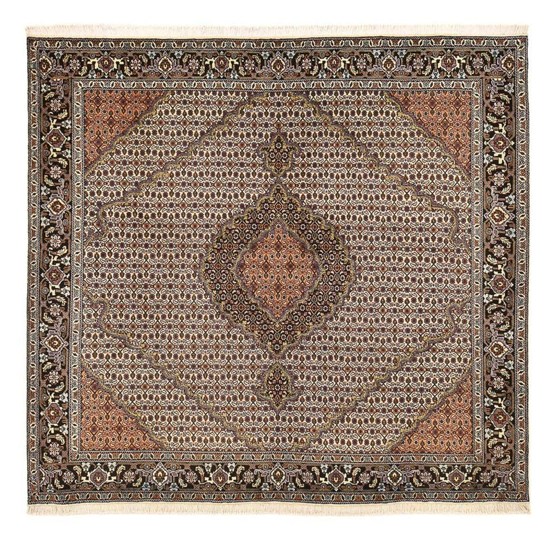 Persisk tæppe - Tabriz - Royal firkantet  - 202 x 200 cm - sand