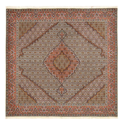 Persisk tæppe - Tabriz - Royal firkantet  - 210 x 206 cm - rust