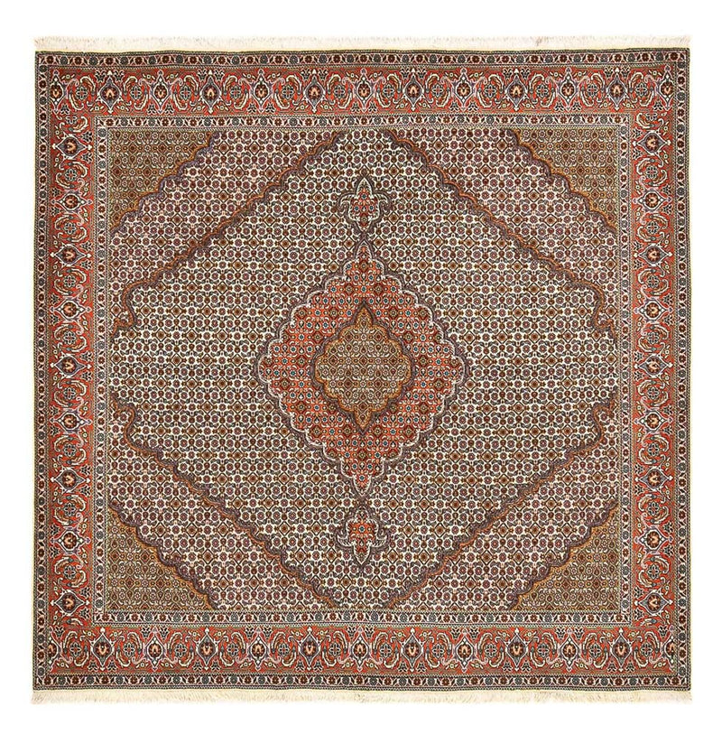 Persisk tæppe - Tabriz - Royal firkantet  - 210 x 206 cm - rust