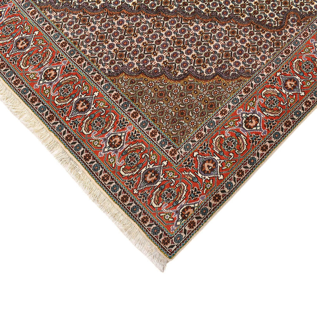 Persisk tæppe - Tabriz - Royal firkantet  - 210 x 206 cm - rust