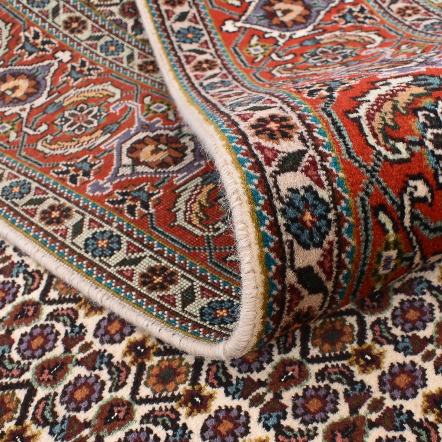 Persisk tæppe - Tabriz - Royal firkantet  - 210 x 206 cm - rust