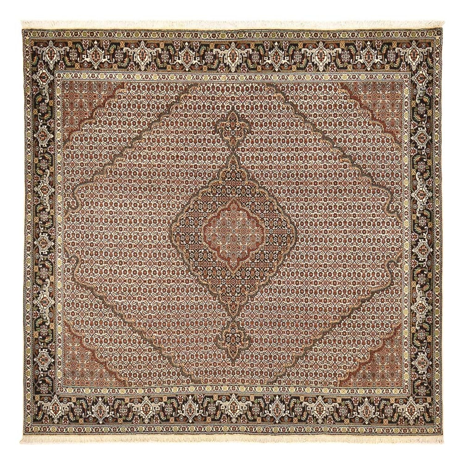 Persisk tæppe - Tabriz - Royal firkantet  - 205 x 204 cm - brun