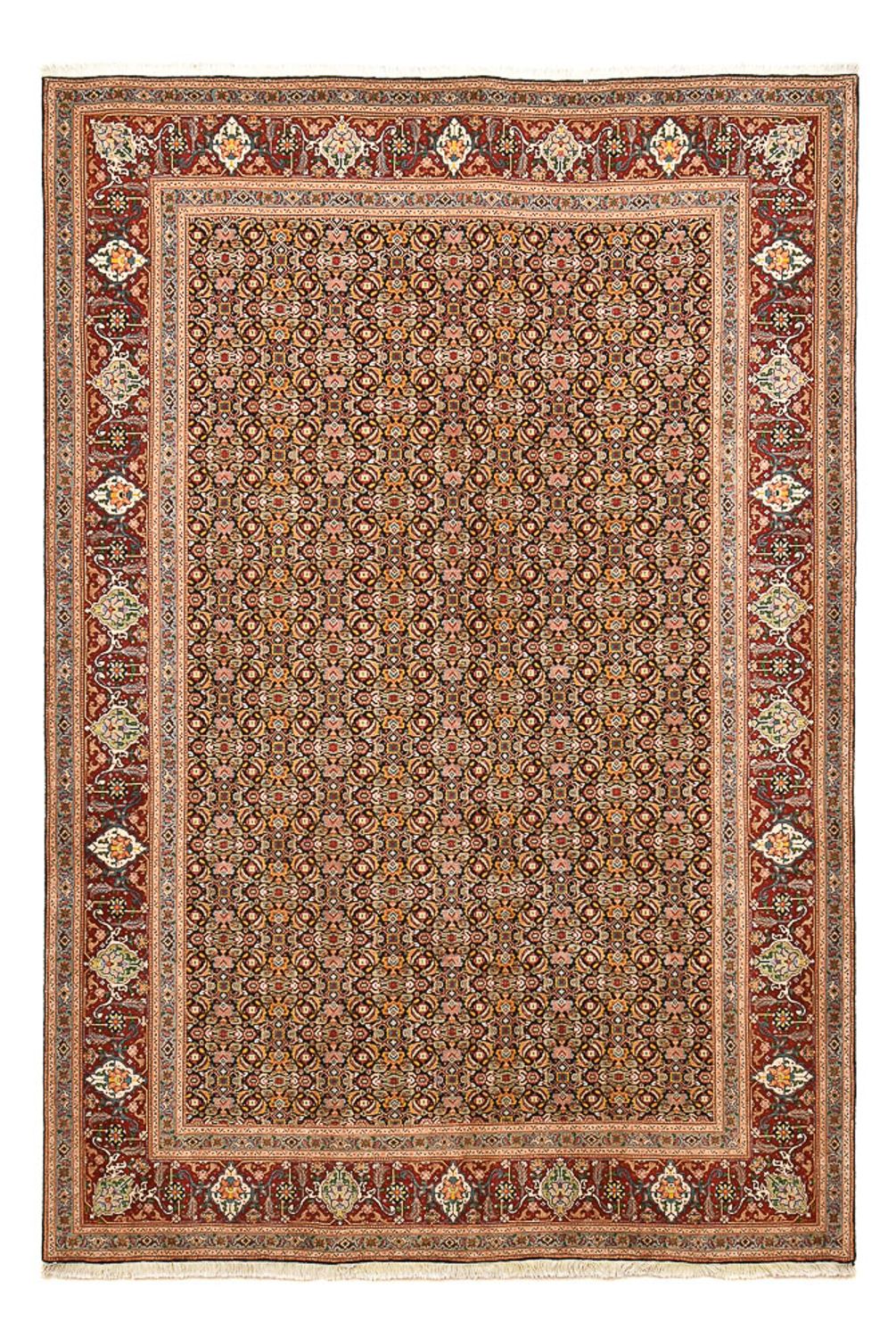 Persisk tæppe - Tabriz - Royal - 303 x 200 cm - mørk beige