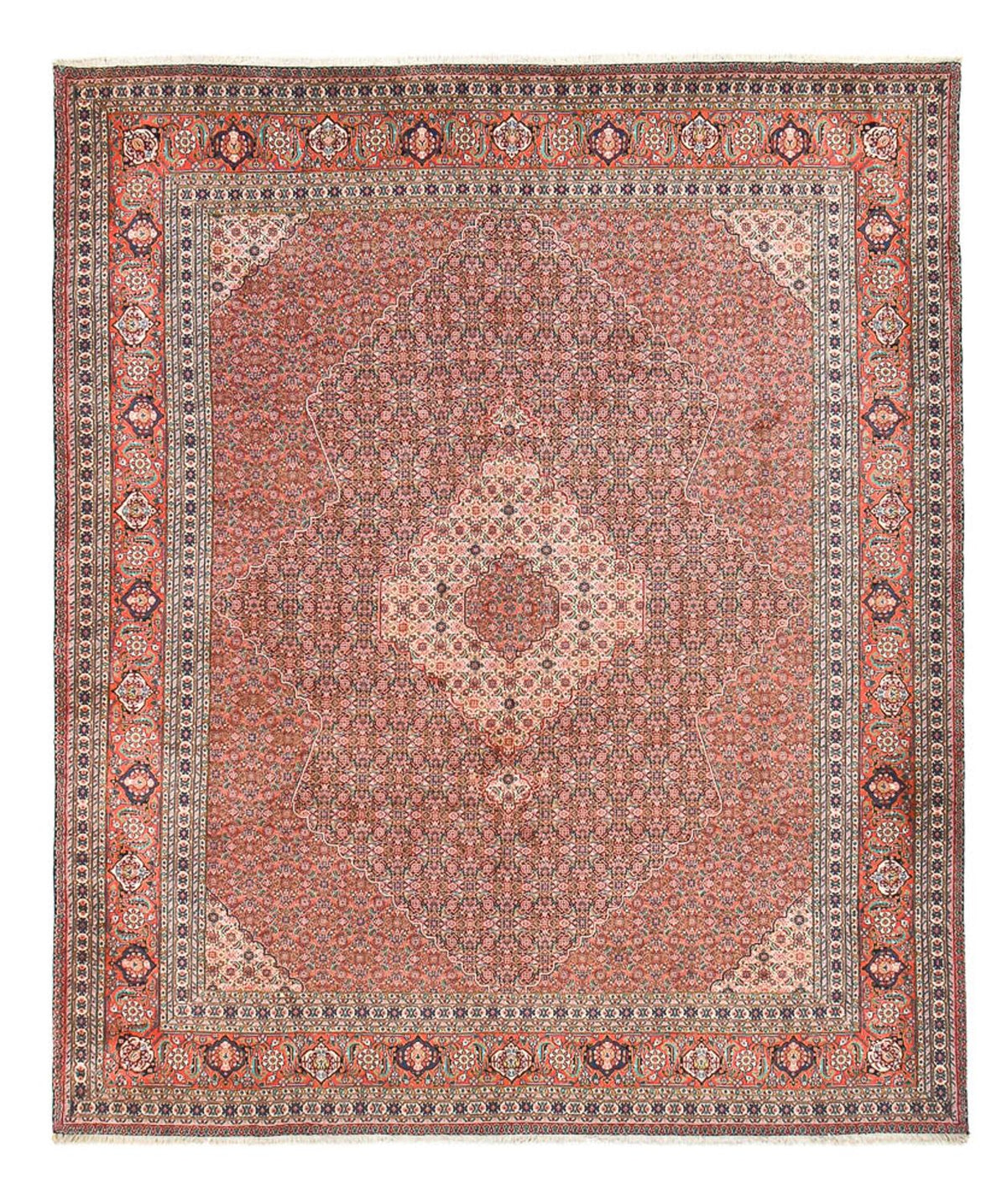 Persisk tæppe - Tabriz - 397 x 322 cm - rust