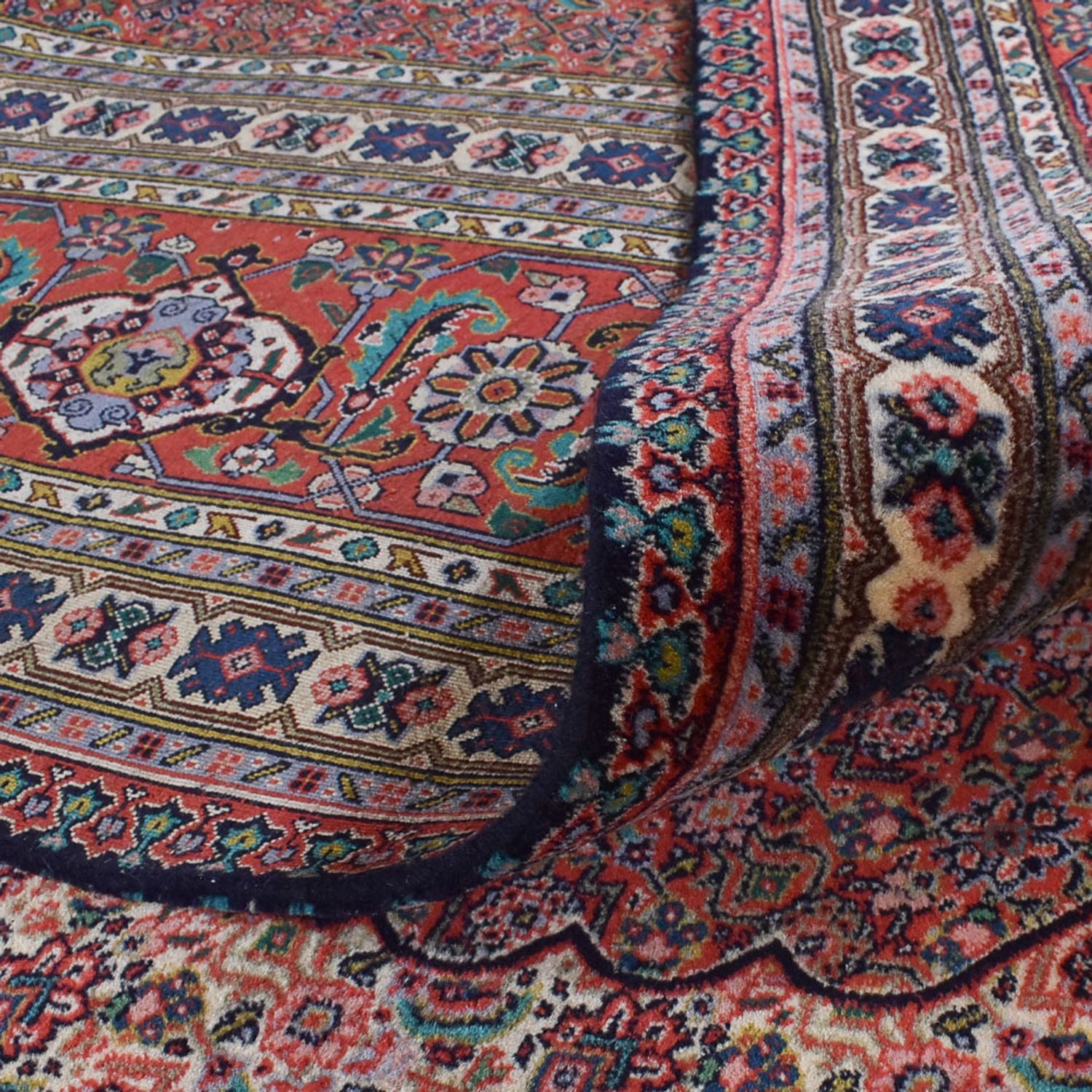 Persisk tæppe - Tabriz - 397 x 322 cm - rust