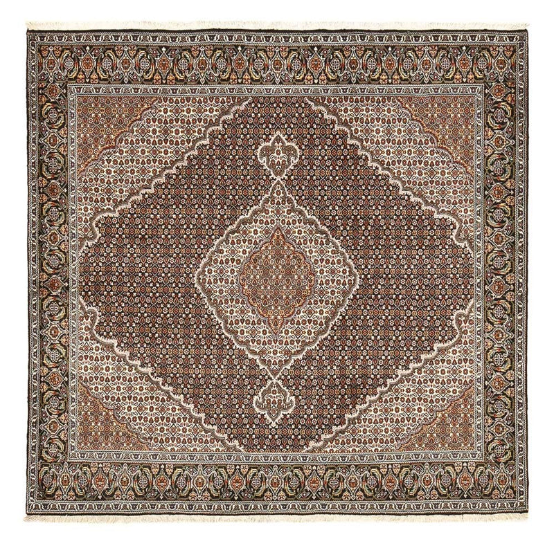 Persisk tæppe - Tabriz - Royal firkantet  - 207 x 205 cm - brun