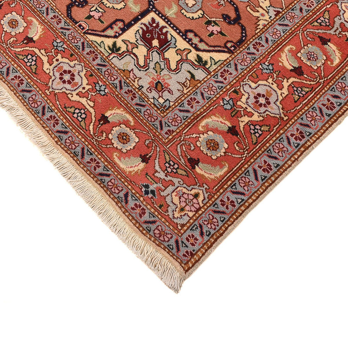 Persisk tæppe - Nomadisk firkantet  - 200 x 200 cm - creme