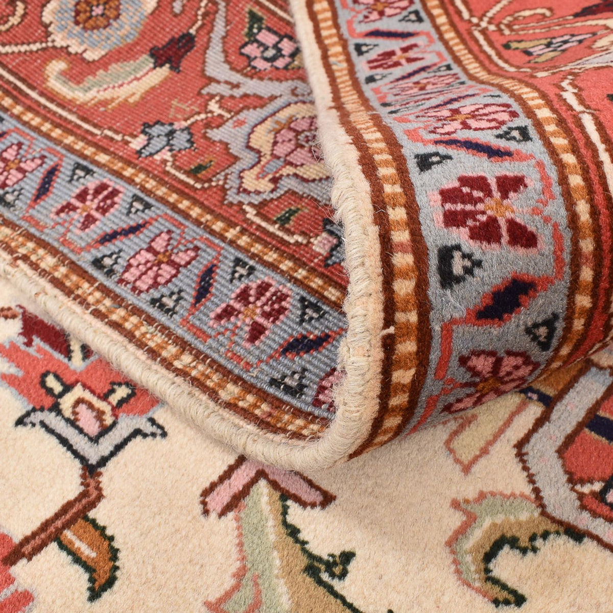 Persisk tæppe - Nomadisk firkantet  - 200 x 200 cm - creme