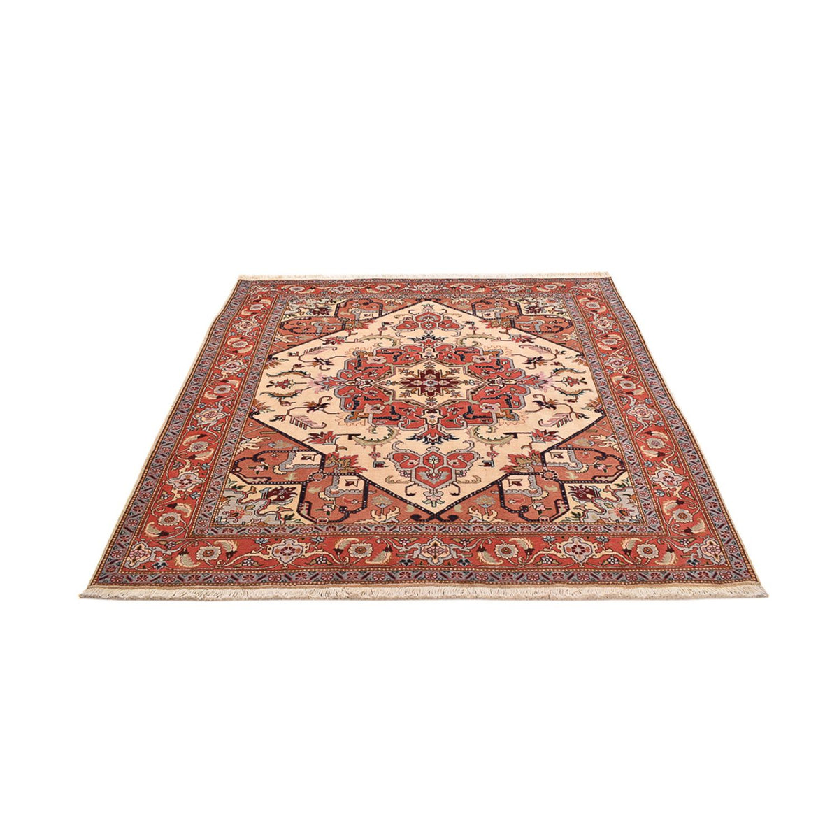 Persisk tæppe - Nomadisk firkantet  - 200 x 200 cm - creme