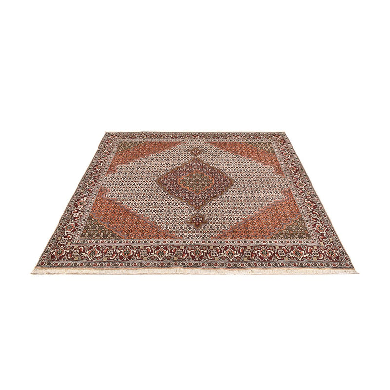 Persisk tæppe - Tabriz - Royal firkantet  - 203 x 200 cm - lys brun