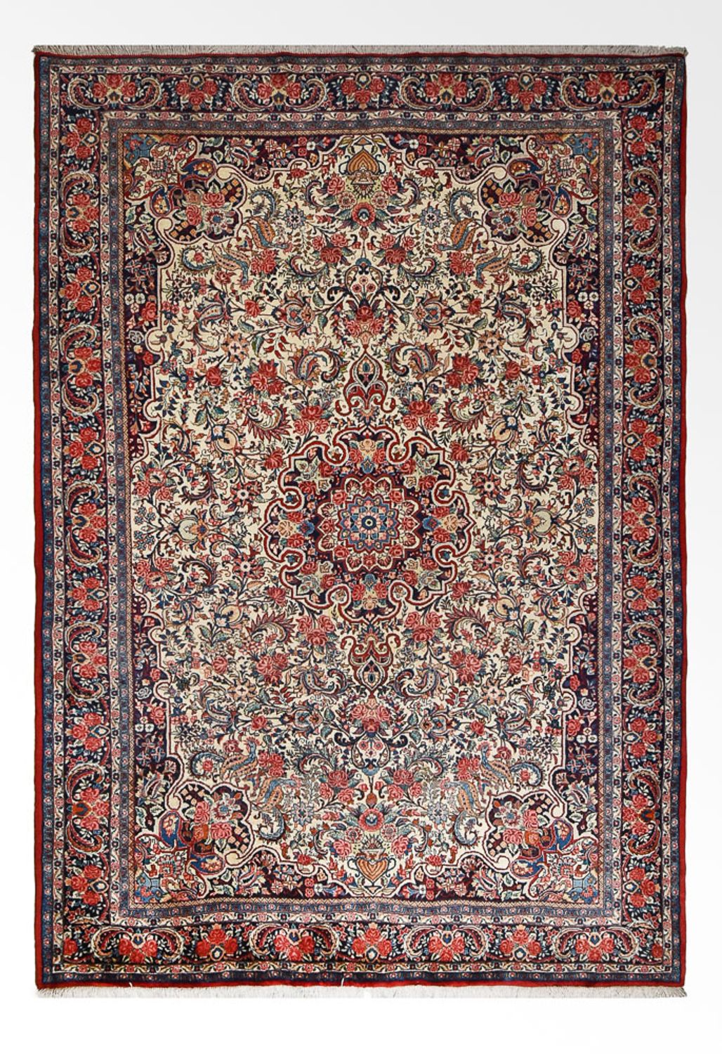 Persisk tæppe - Bijar - 322 x 222 cm - flerfarvet