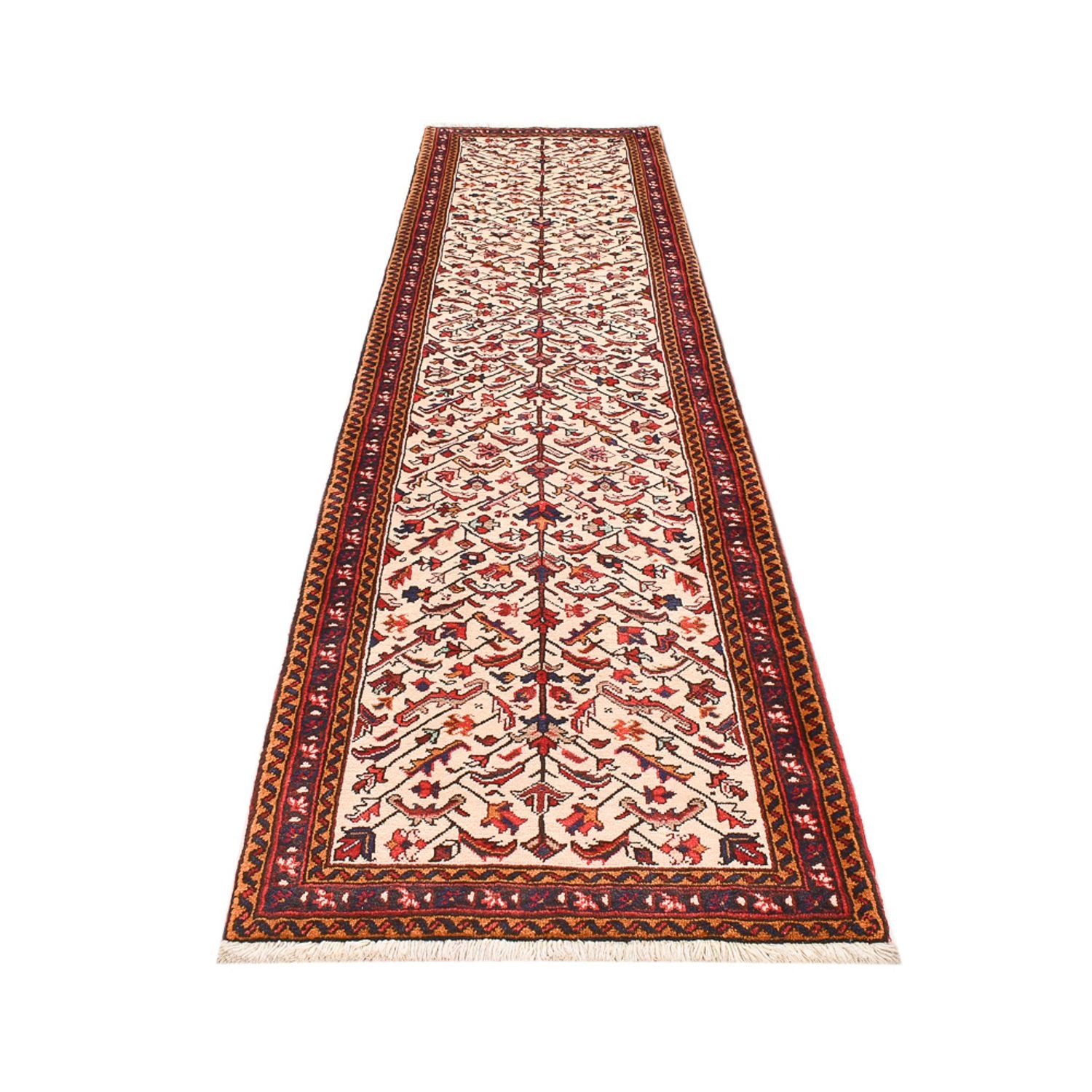 Løber Persisk tæppe - Nomadisk - 365 x 95 cm - beige
