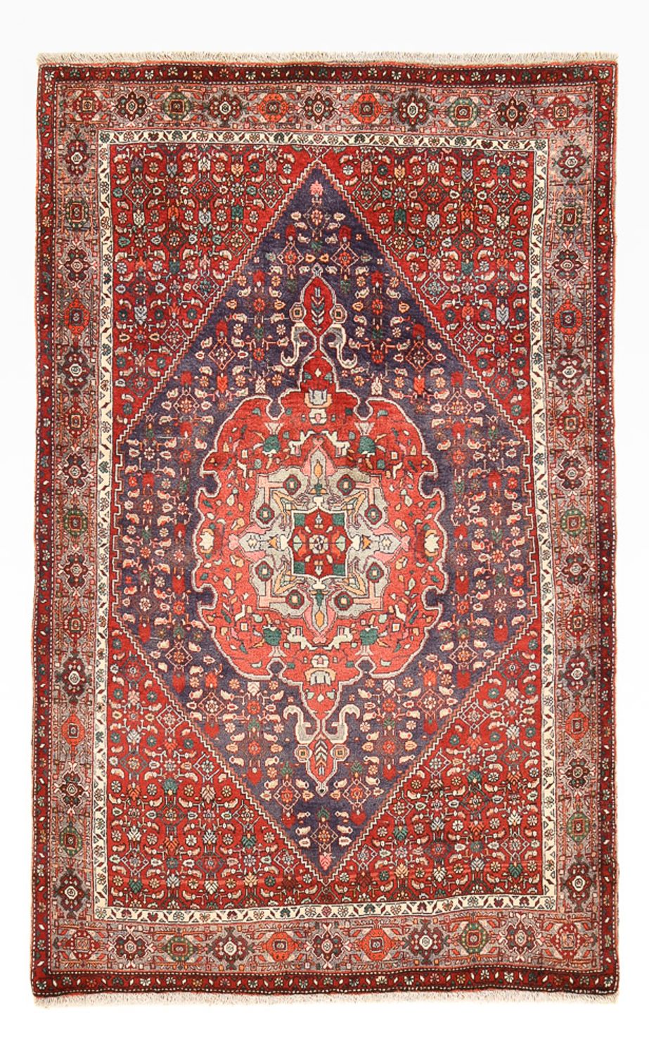 Persisk tæppe - Nomadisk - 208 x 135 cm - rød