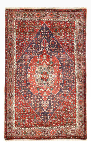Persisk tæppe - Nomadisk - 208 x 135 cm - rød