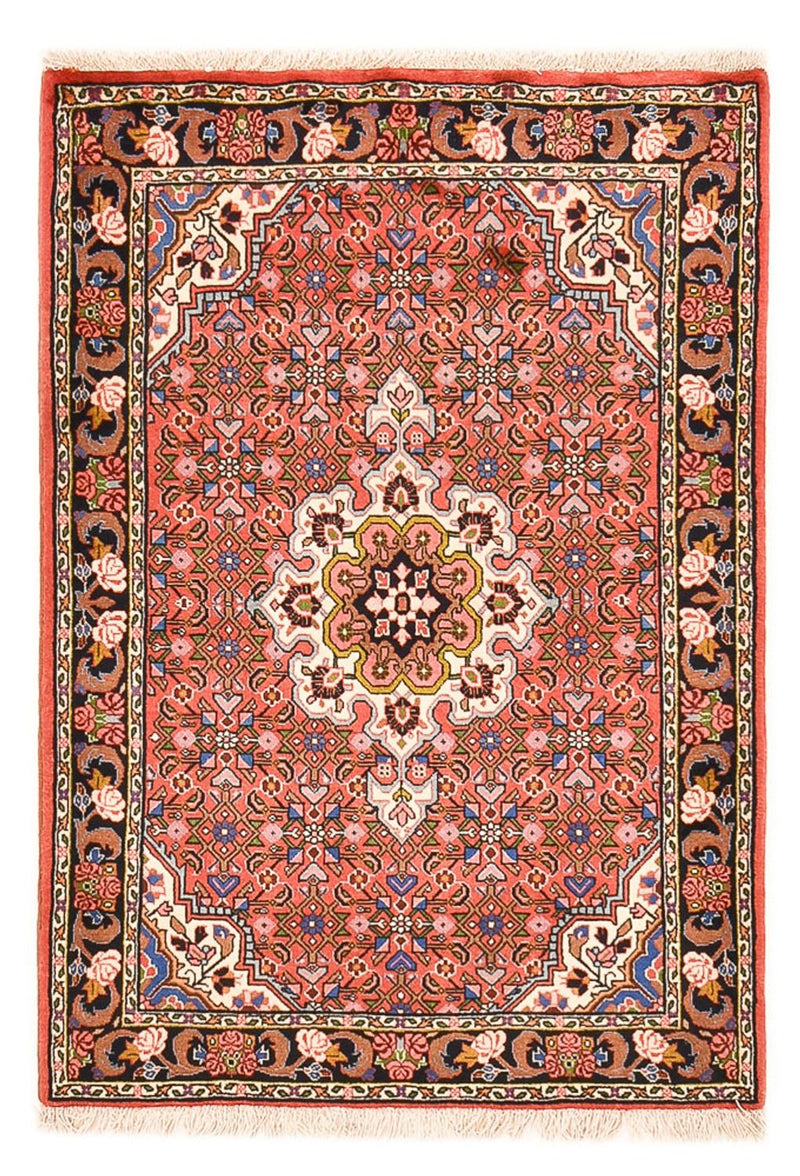 Persisk tæppe - Bijar - 148 x 103 cm - lysrød