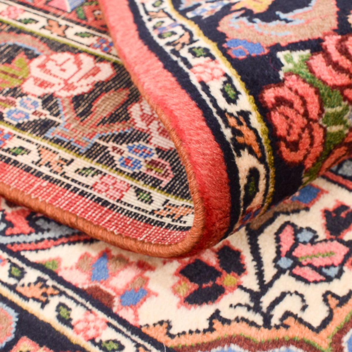 Persisk tæppe - Bijar - 148 x 103 cm - lysrød