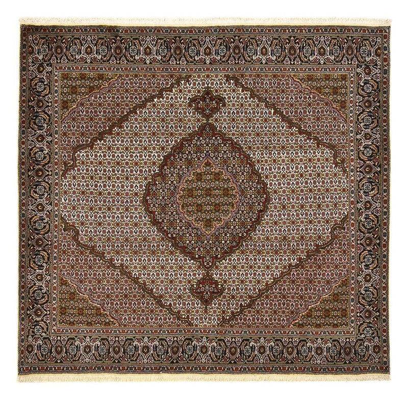Persisk tæppe - Tabriz - Royal firkantet  - 203 x 200 cm - brun