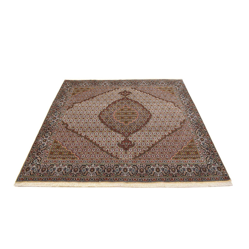 Persisk tæppe - Tabriz - Royal firkantet  - 203 x 200 cm - brun
