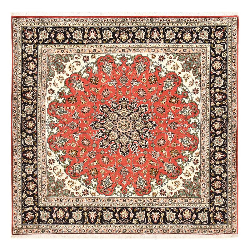 Persisk tæppe - Tabriz - Royal firkantet  - 204 x 200 cm - rød