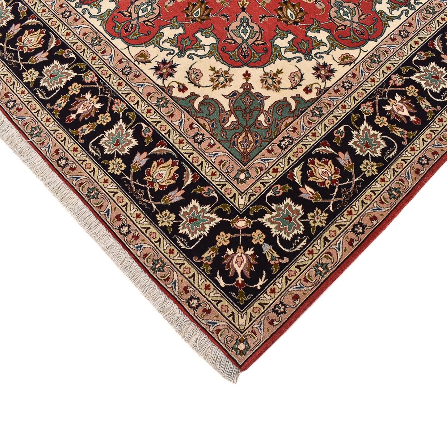 Persisk tæppe - Tabriz - Royal firkantet  - 204 x 200 cm - rød