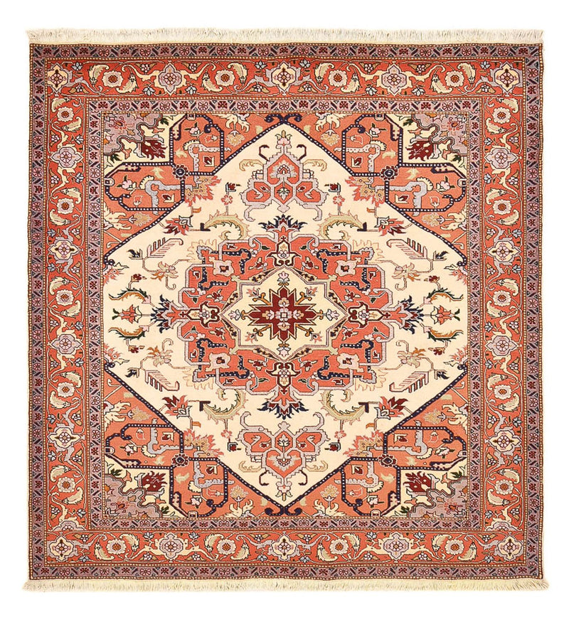 Persisk tæppe - Nomadisk firkantet  - 218 x 200 cm - creme