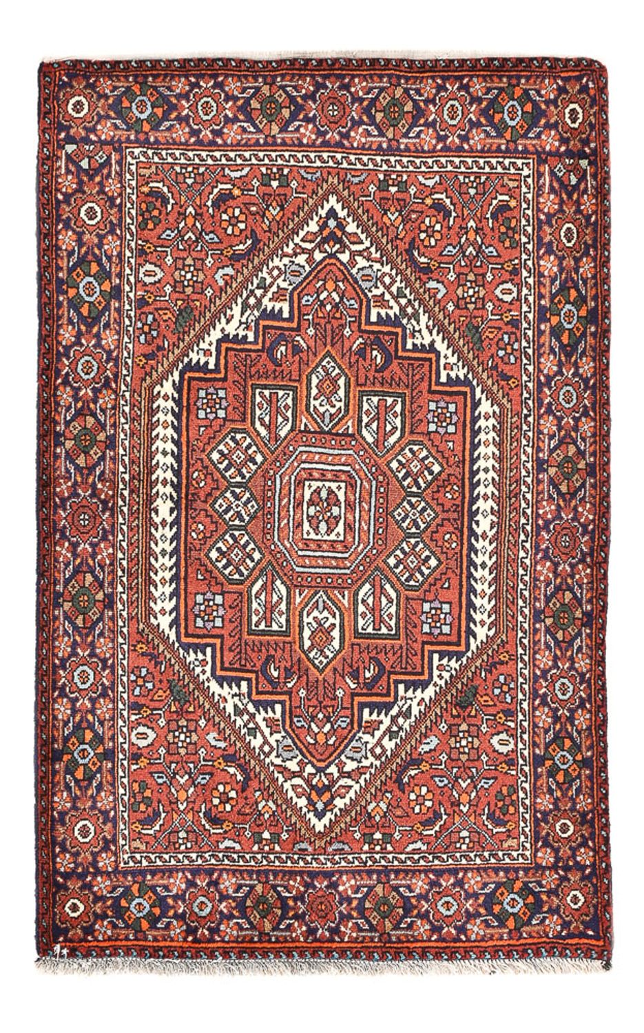 Persisk tæppe - Nomadisk - 117 x 73 cm - terrakotta