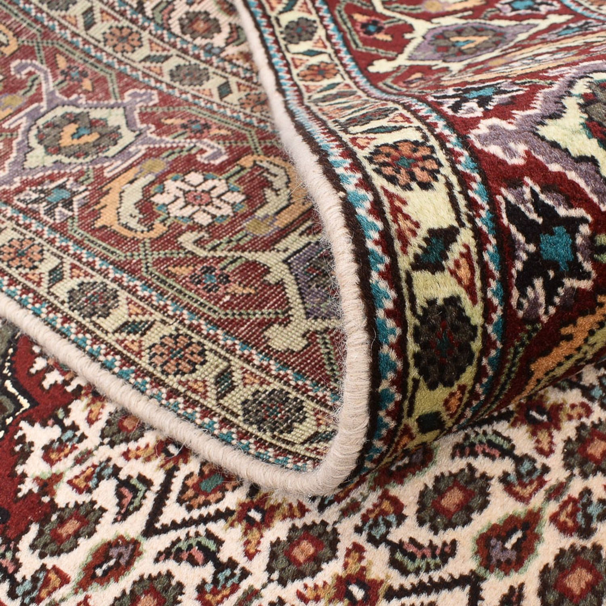 Persisk tæppe - Tabriz - Royal firkantet  - 199 x 198 cm - lys brun